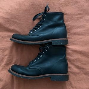 Black Chippewa Work Boots